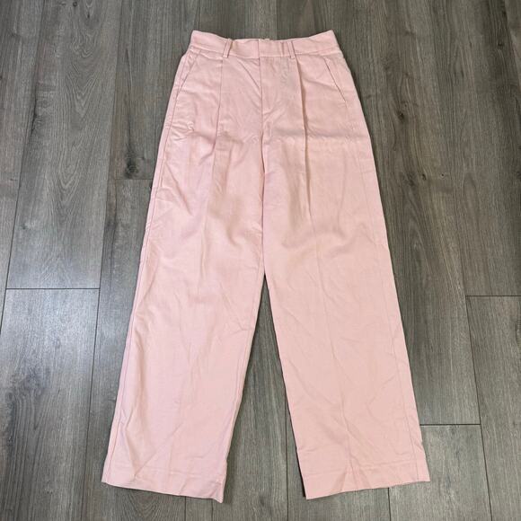 Madewell Slouchy Straight Drapey Twill Pants US Women's 00 - Picture 2 of 7